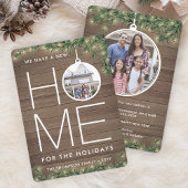 新しいホームクリスマスオーナメントウッド&ライト2写真 シーズンカード