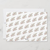 新しいホームクリスマスグリーナリーモノグラム写真 シーズンカード (裏面)