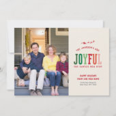 新しいホームクリスマスフォトカードの移動アナウンス シーズンカード (正面)