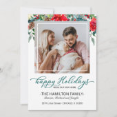 新しいホームクリスマスムービングアナウンスメントフォト シーズンカード (正面)