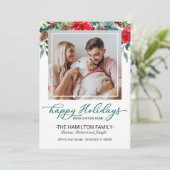 新しいホームクリスマスムービングアナウンスメントフォト シーズンカード (スタンド正面)