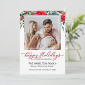 新しいホームクリスマスムービングアナウンスメントフォト シーズンカード (スタンド正面)