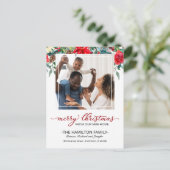 新しいホームクリスマスムービングアナウンスメントフォト シーズンポストカード (スタンド正面)