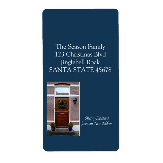 新しいホームクリスマスリースから ラベル (正面)