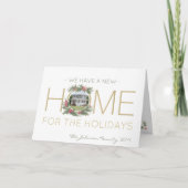 新しいホームクリスマスリースアドレス変更2写真 シーズンカード (正面)