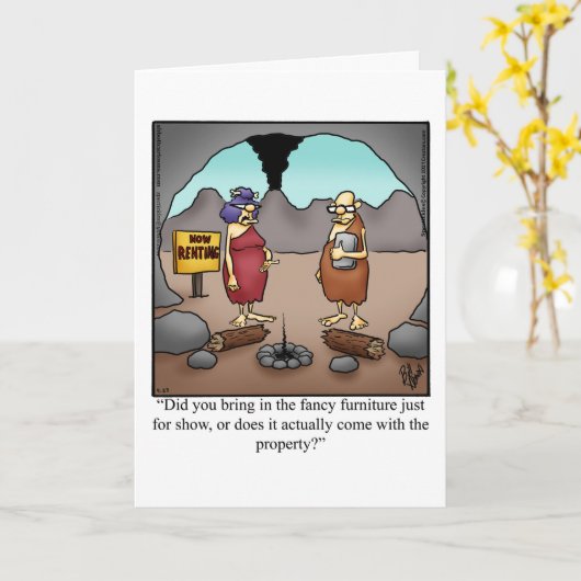 新しいホームグリーティングカードおめでとう カード (黄色い花)