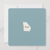 新しいホームグルジア引越し案内はがき ノートカード (裏面)