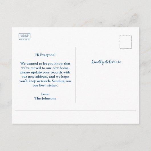 新しいホームケントアイランドMDマップ移動 案内ポストカード (裏面)