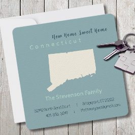 新しいホームコネチカット移動案内はがき
