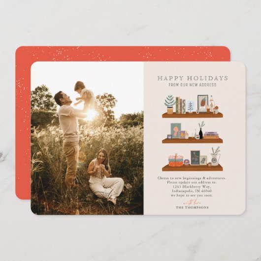 新しいホームシェルフ移動アナウンスの写真 シーズンカード (正面/裏面)