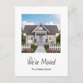 新しいホームシンプルの写真のアドレスの変更 案内ポストカード (正面)