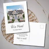 新しいホームシンプルの写真のアドレスの変更 案内ポストカード