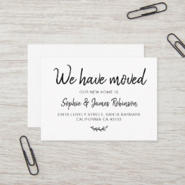 新しいホームシンプル移動挿入カードを移動 名刺