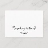 新しいホームシンプル移動挿入カードを移動 名刺 (裏面)