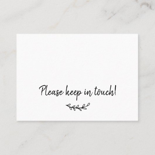 新しいホームシンプル移動挿入カードを移動 名刺 (裏面)