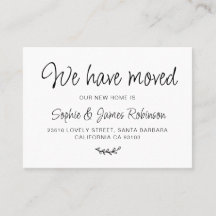 新しいホームシンプル移動挿入カードを移動