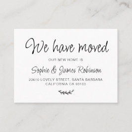 新しいホームシンプル移動挿入カードを移動 名刺