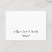 新しいホームシンプル移動挿入カードを移動 名刺 (裏面)