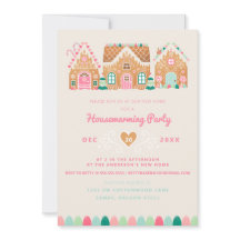 新しいホームジンジャーブレッドクリスマスカード