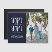 新しいホームスイートホームの動きの発表 マグネット招待状 (正面/裏面)