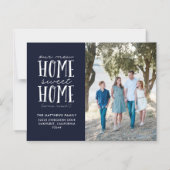 新しいホームスイートホームの動きの発表 マグネット招待状 (正面)