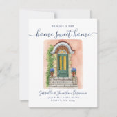 新しいホームスイートホームウォーターカラードアブルームービング 案内状 (正面)