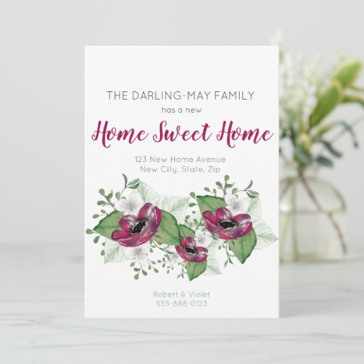 新しいホームスイートホームフローラ水の色の移動 案内状 (スタンド正面)