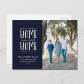 新しいホームスイートホーム引っ越しお知らせはがき 案内ポストカード (正面/裏面)