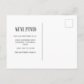 新しいホームスイートホーム引っ越しお知らせはがき 案内ポストカード (裏面)