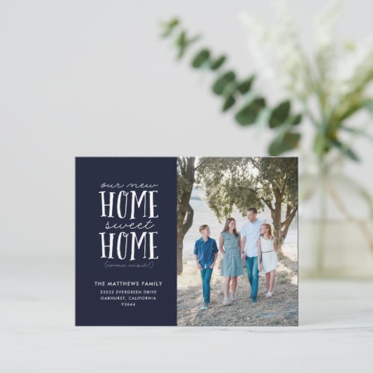 新しいホームスイートホーム引っ越しお知らせはがき 案内ポストカード (スタンド正面)