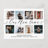 新しいホームスクリプエレガントト写真コラージュ移動 ポストカード (正面)