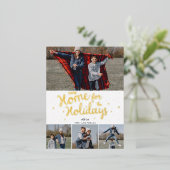 新しいホームスクリプト引っ越しましたの写真の移動 箔シーズンポストカード (立ち正面)