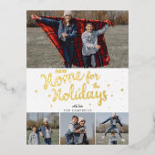 新しいホームスクリプト引っ越しましたの写真の移動 箔シーズンポストカード (正面)