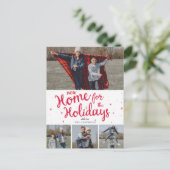 新しいホームスクリプト引っ越しました休日の移動写真 ポストカード (スタンド正面)