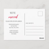 新しいホームスクリプト引っ越しました休日の移動写真 ポストカード (裏面)