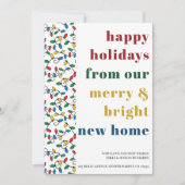 新しいホームストリングライトからハッピーホリデー 案内状 (正面)