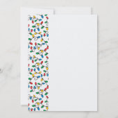 新しいホームストリングライトからハッピーホリデー 案内状 (裏面)