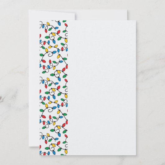 新しいホームストリングライトからハッピーホリデー 案内状 (裏面)