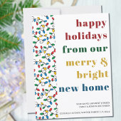 新しいホームストリングライトからハッピーホリデー 案内状