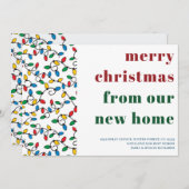 新しいホームストリングライトから聖降誕祭お目出とう 案内状 (正面/裏面)