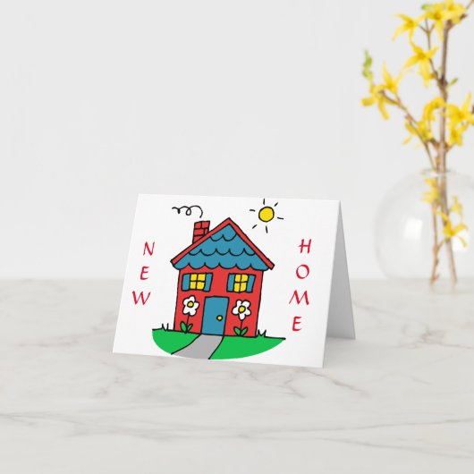 **新しいホームタイム**確祝実に! カード (黄色い花)