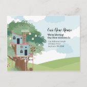 新しいホームツリーハウスの住所変更 ポストカード (正面)