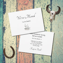 新しいホームデザートサボテン住所の変更の移動 案内状