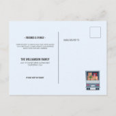 新しいホームトラックと青い街並み移動 案内ポストカード (裏面)