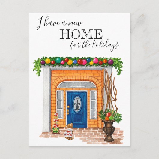 新しいホームドアクリスマスの動きのお知らせ 案内ポストカード (正面)