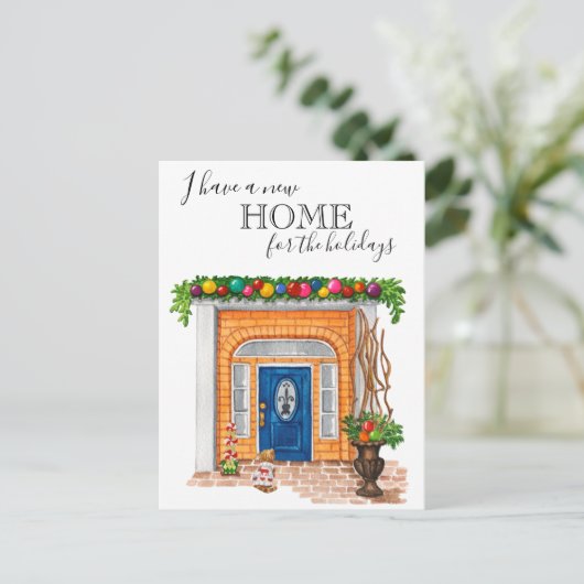 新しいホームドアクリスマスの動きのお知らせ 案内ポストカード (スタンド正面)