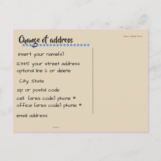 新しいホームド素朴ア 案内ポストカード (裏面)