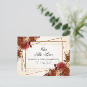 新しいホームニューアドレス秋花 ポストカード (スタンド正面)