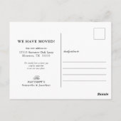 新しいホームニューアドレス秋花 ポストカード (裏面)