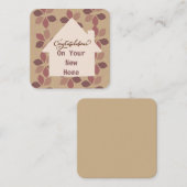 新しいホームノートカードに対する感謝の意: ノートカード (正面/裏面)